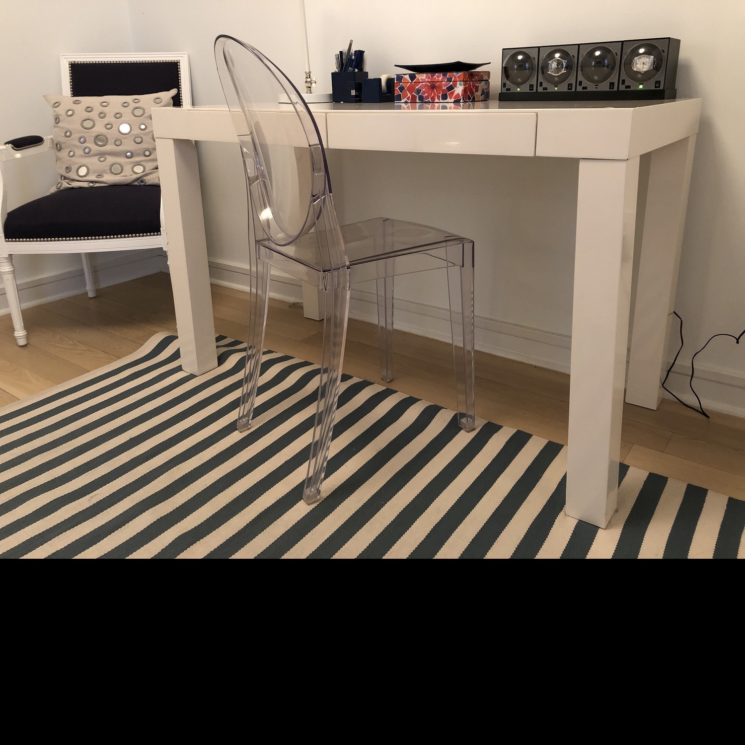 West Elm Parsons Desk in White - image-5