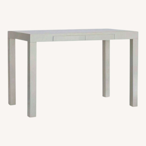 Used West Elm Parsons Desk in White for sale on AptDeco