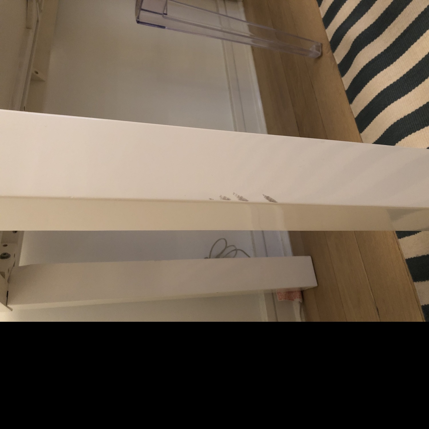 West Elm Parsons Desk in White - image-3