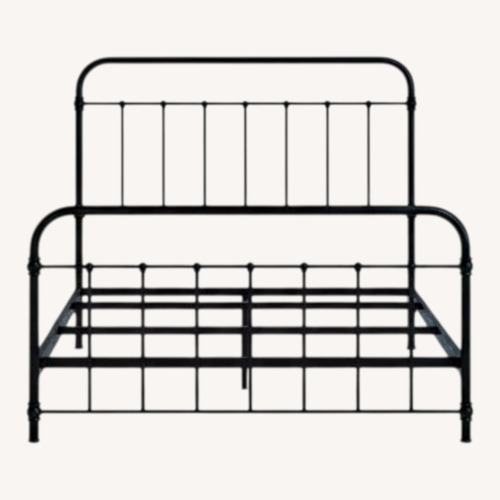 Used Birch Lane Niles Black Metal Queen Bed for sale on AptDeco
