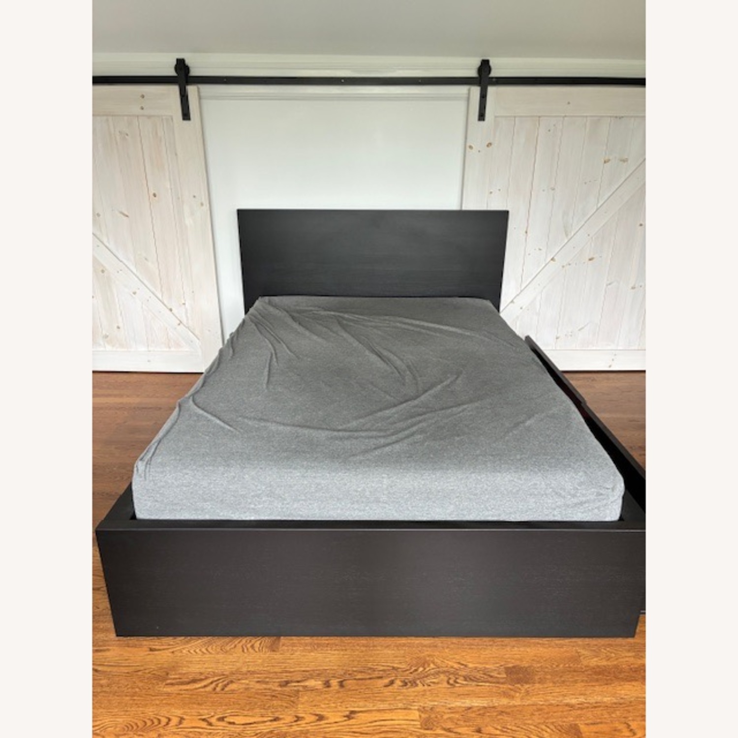 IKEA Malm Dark Brown Wood Full Bed - image-4