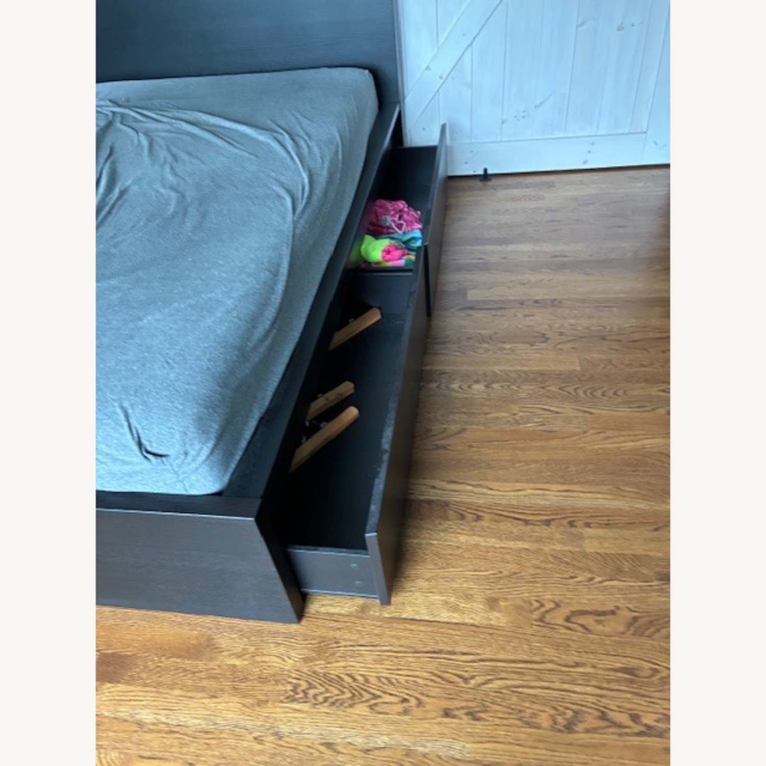 IKEA Malm Dark Brown Wood Full Bed - image-3