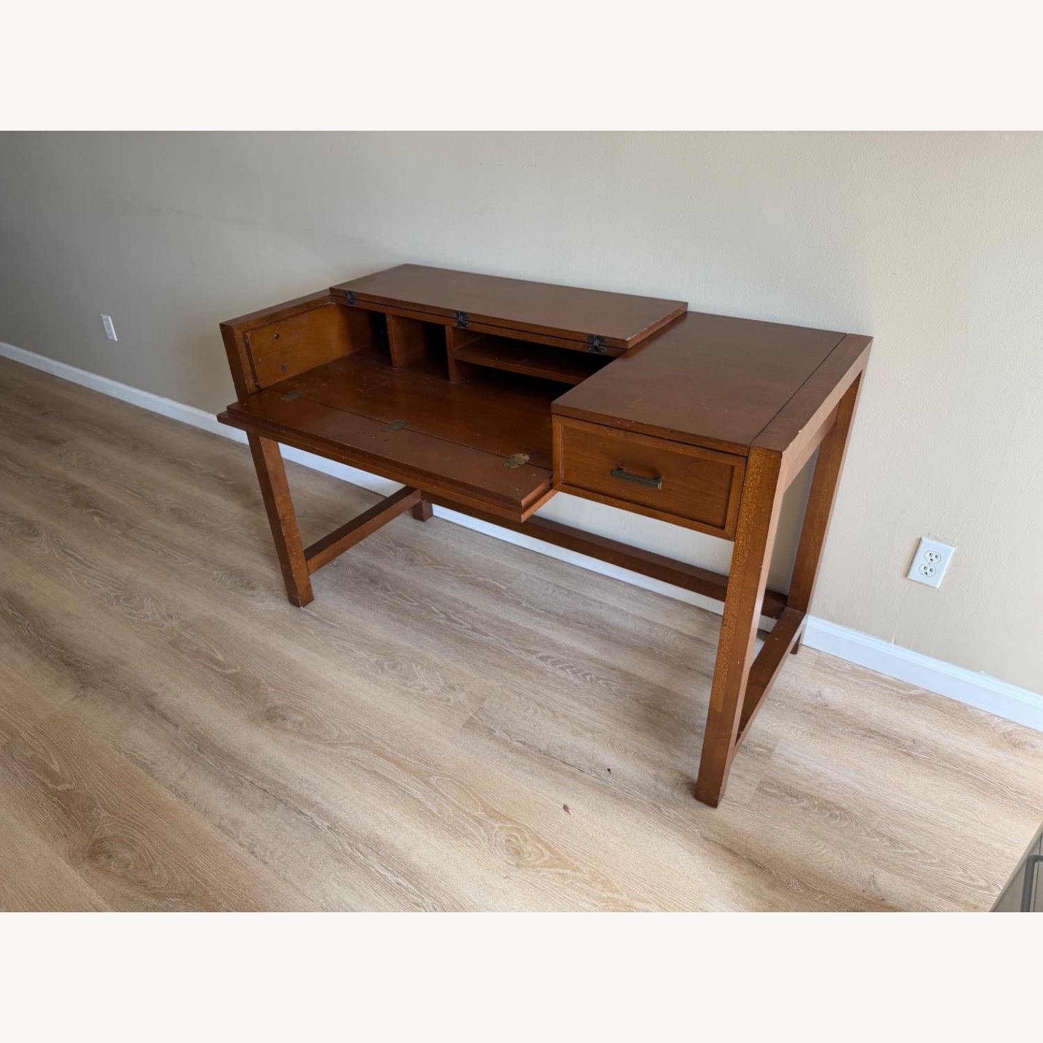 Crate & Barrel Wood Desk - image-4