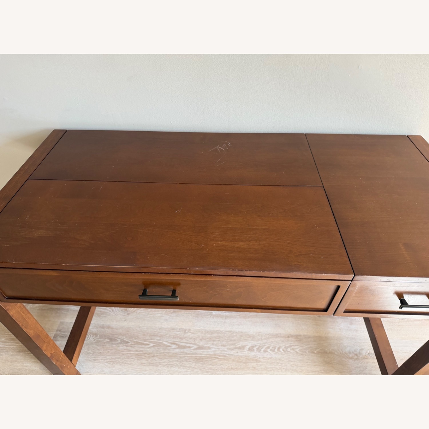 Crate & Barrel Wood Desk - image-8