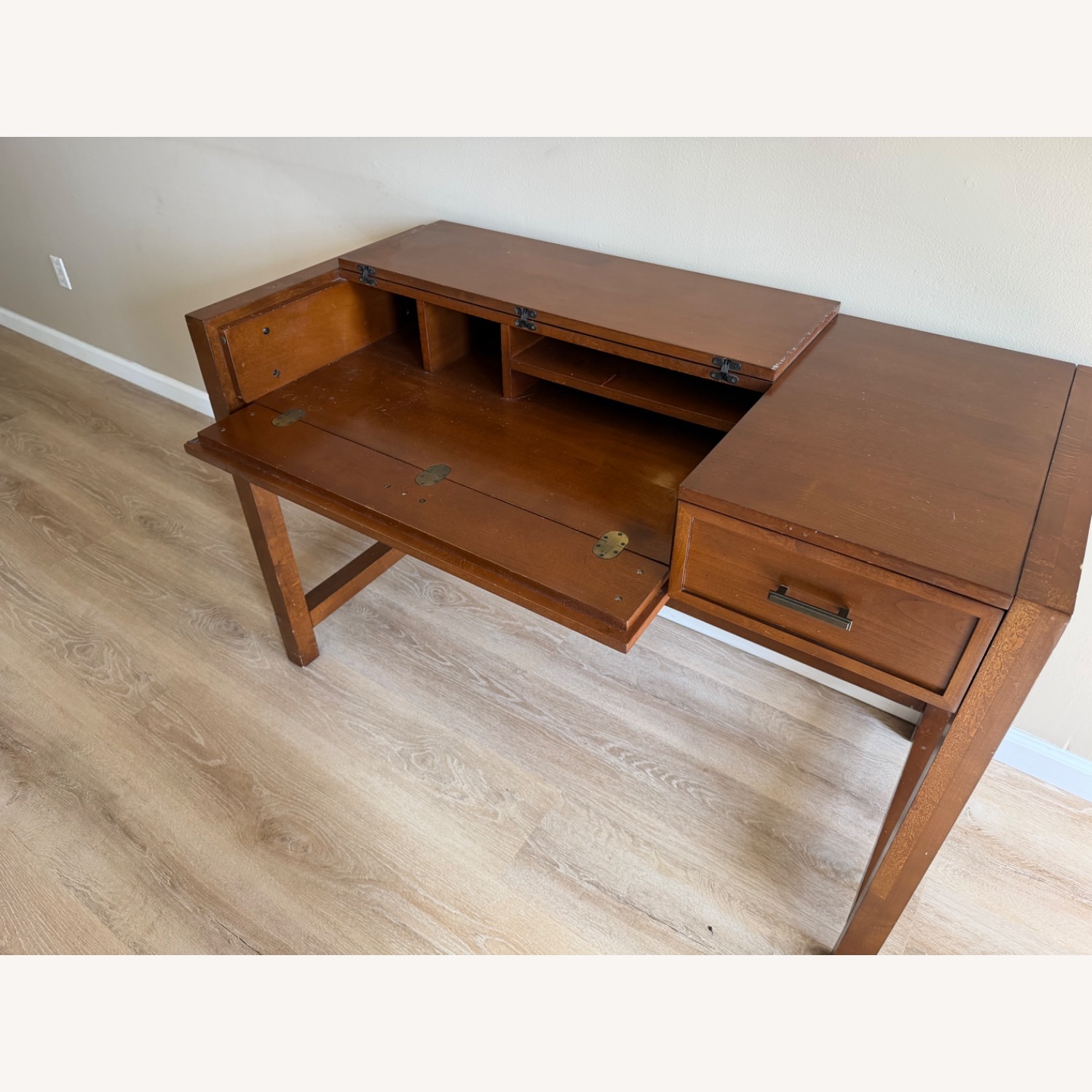 Crate & Barrel Wood Desk - image-5