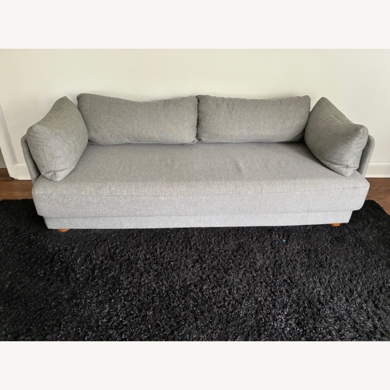 Burrow Shift Light Gray Fabric Sleeper Sofa - image-2