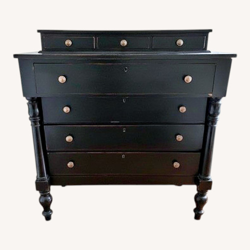 Used Vintage/Antique Black Wood Dresser for sale on AptDeco