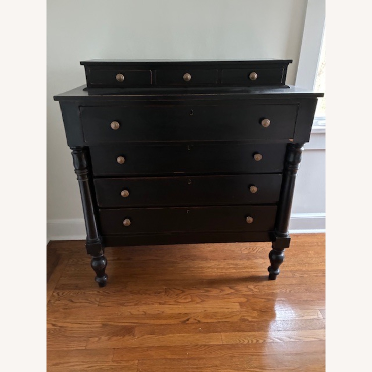 Vintage/Antique Black Wood Dresser - image-1