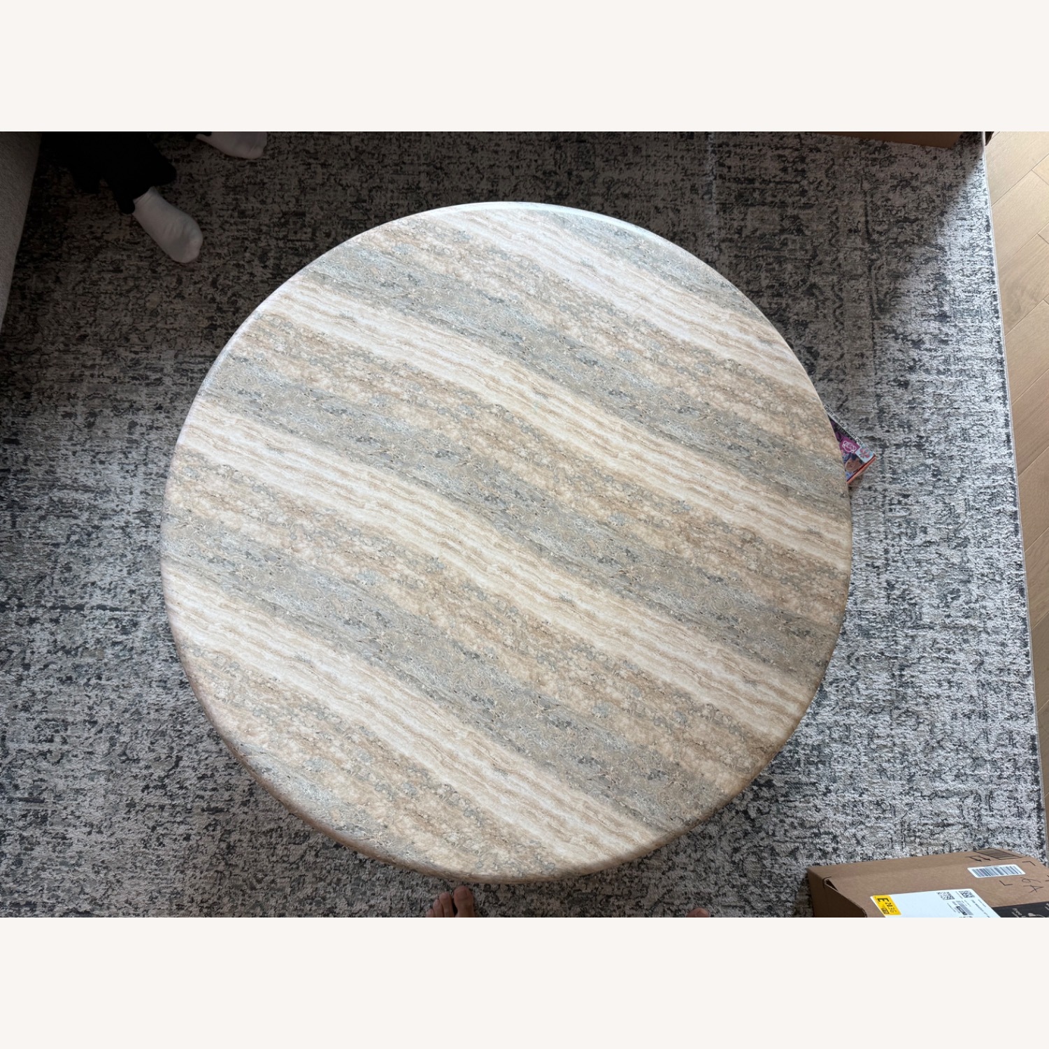 TOV Patrizia Concrete Travertine Coffee Table  - image-2