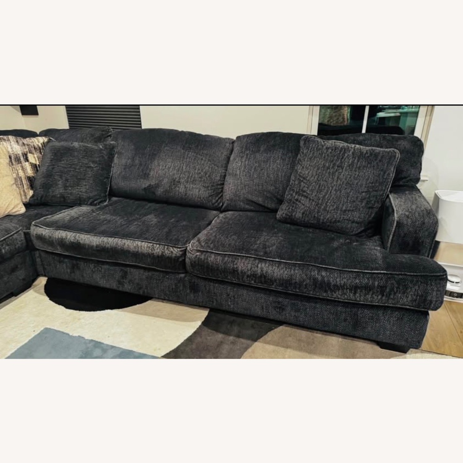 Ashley Furniture Black Fabric 2 Piece Sectional - image-2