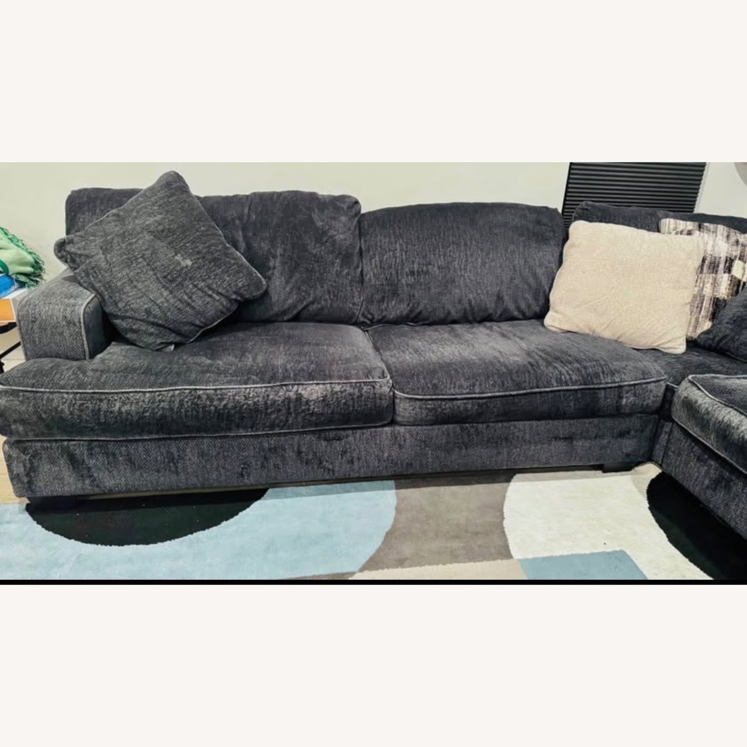 Ashley Furniture Black Fabric 2 Piece Sectional - image-3