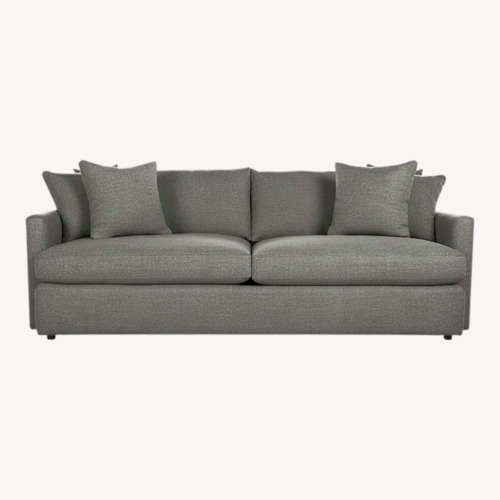 Used Crate & Barrel Gray Lounge II Sofa with Ottoman for sale on AptDeco