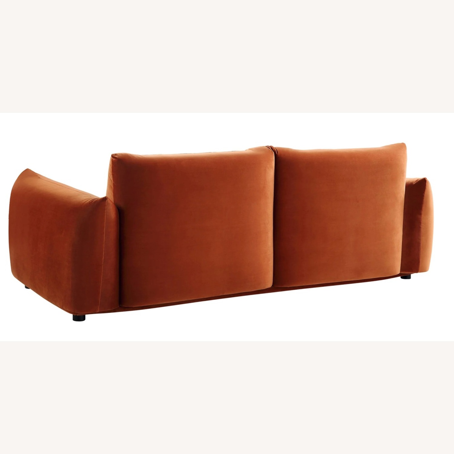 Gianni Orange Velvet 3+ Seater Sofa - image-4