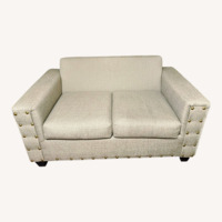 Ashley Furniture Light Brown Fabric 2 Seater Sofa