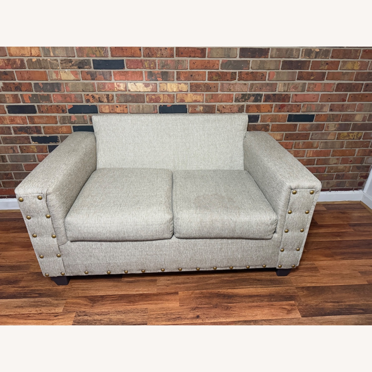 Ashley Furniture Light Brown Fabric 2 Seater Sofa - image-4