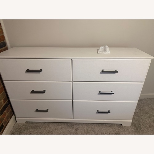 Used Ashley Furniture Stelsie White Wood Dresser for sale on AptDeco