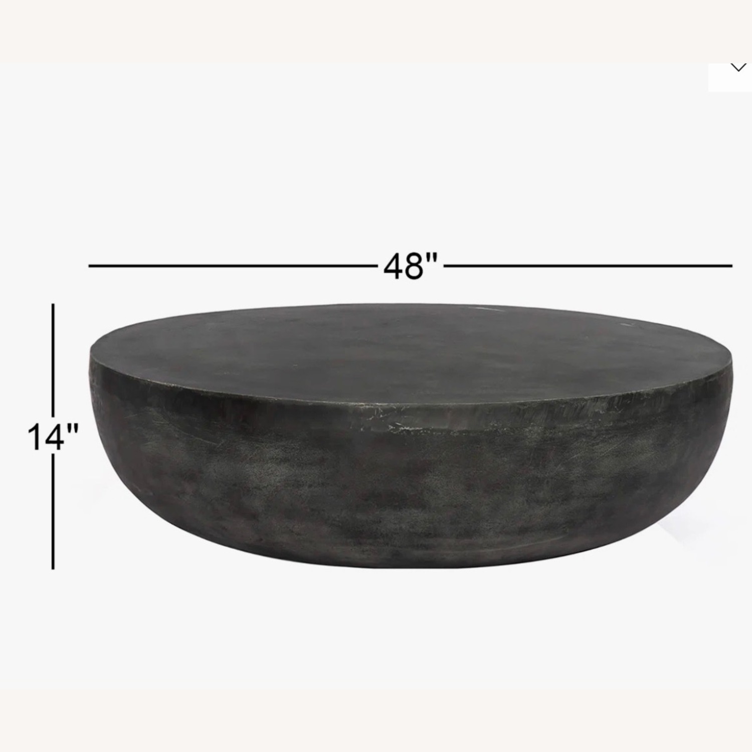 Four Hands Basil Dark Gray Coffee Table - image-3
