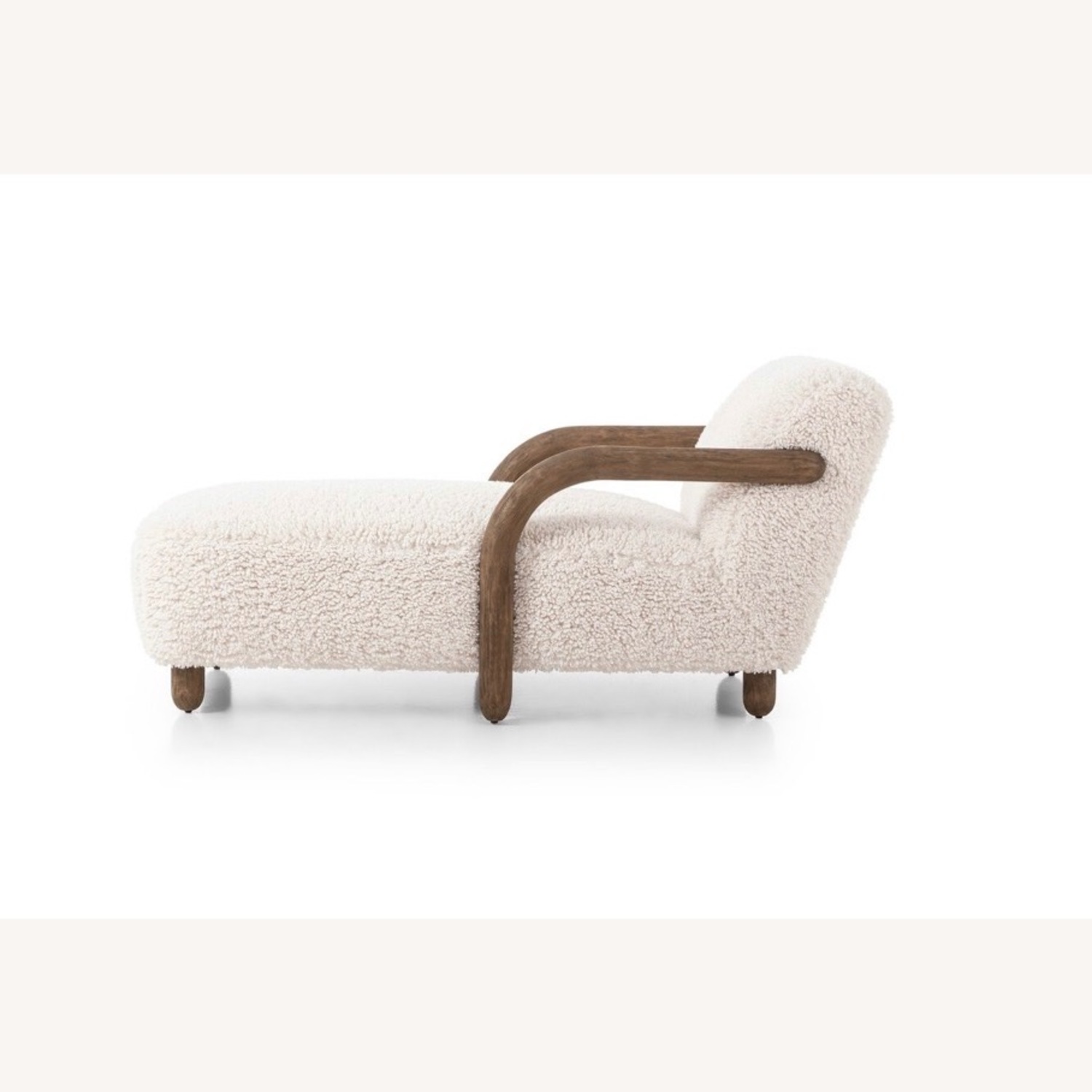 Four Hands Aniston Chaise White Chaise Lounge - image-3
