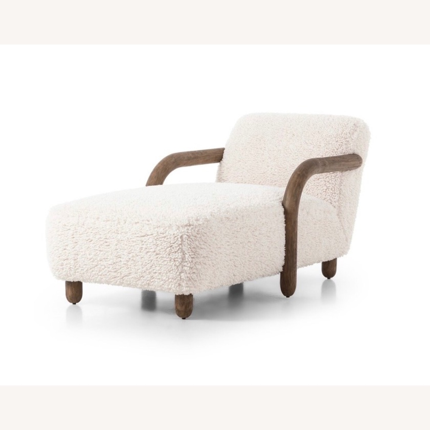 Four Hands Aniston Chaise White Chaise Lounge - image-2