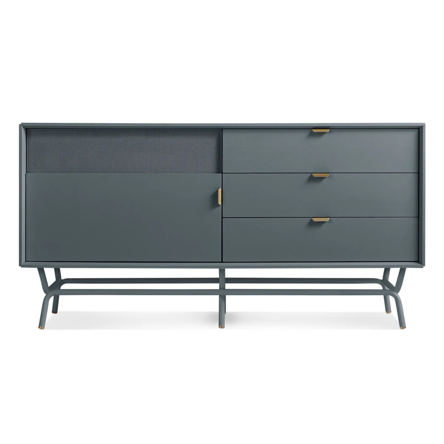 Blu Dot Dang Light Gray Wood Media Storage - image-5