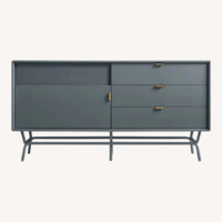 Blu Dot Dang Light Gray Wood Media Storage