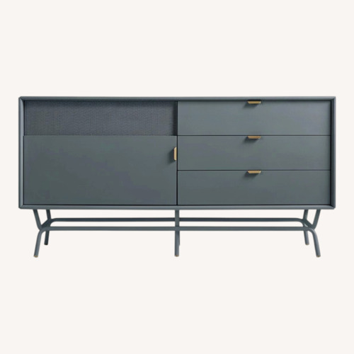Used Blu Dot Dang Light Gray Wood Media Storage for sale on AptDeco