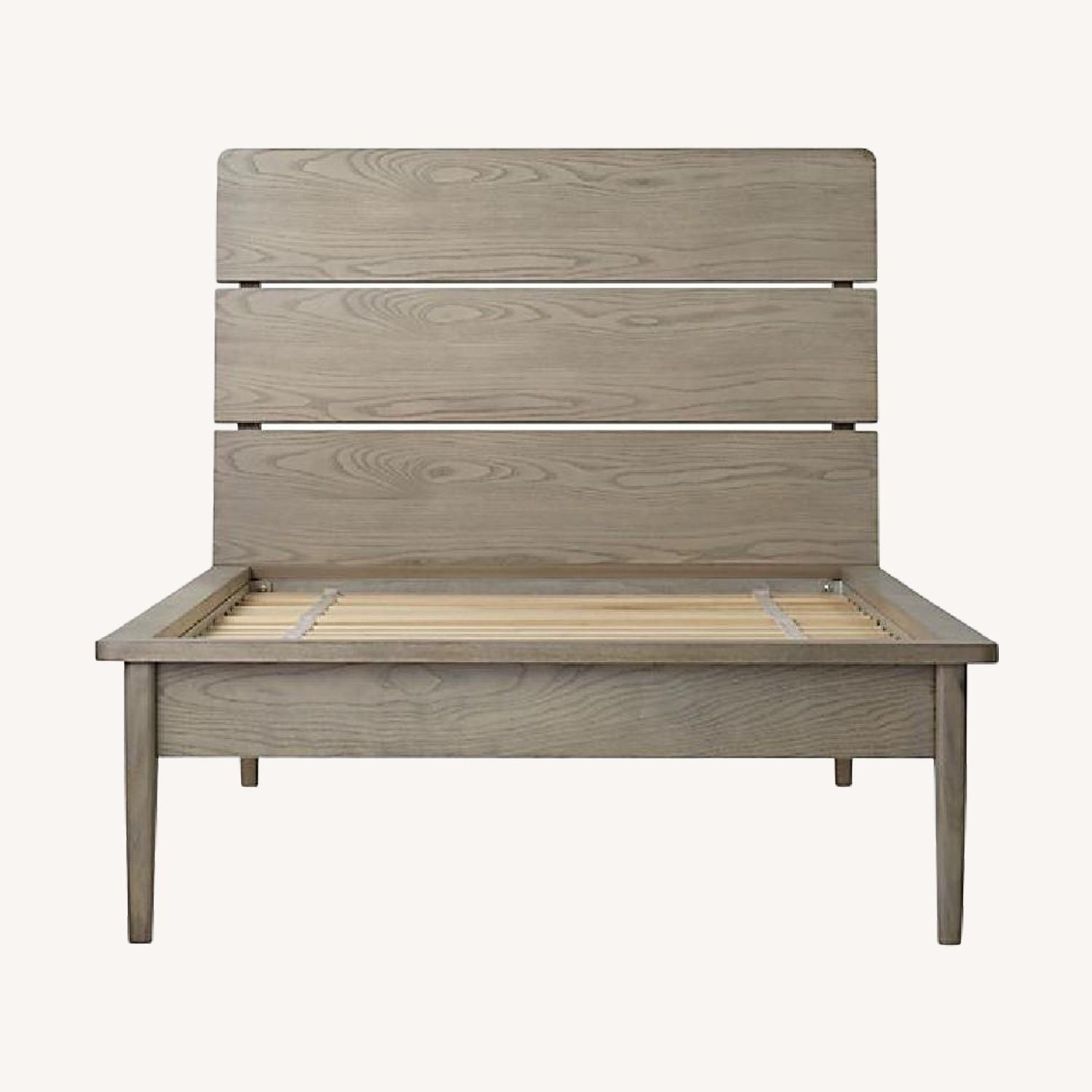 The Land of Nod Light Gray Wood Twin Bed - image-5