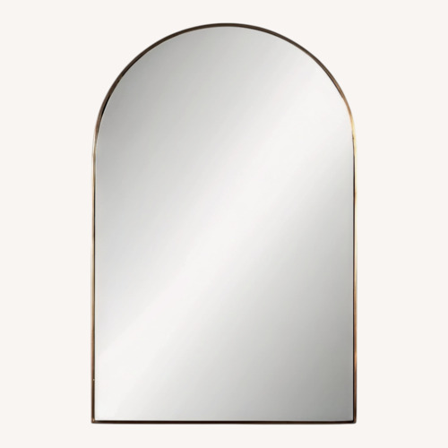 Used Four Hands Georgina Gold Brass Wall Mirror for sale on AptDeco