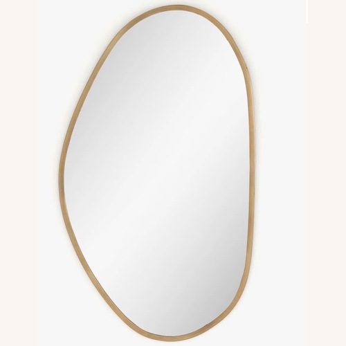 Used Four Hands Brinley Gold Brass Wall Mirror for sale on AptDeco