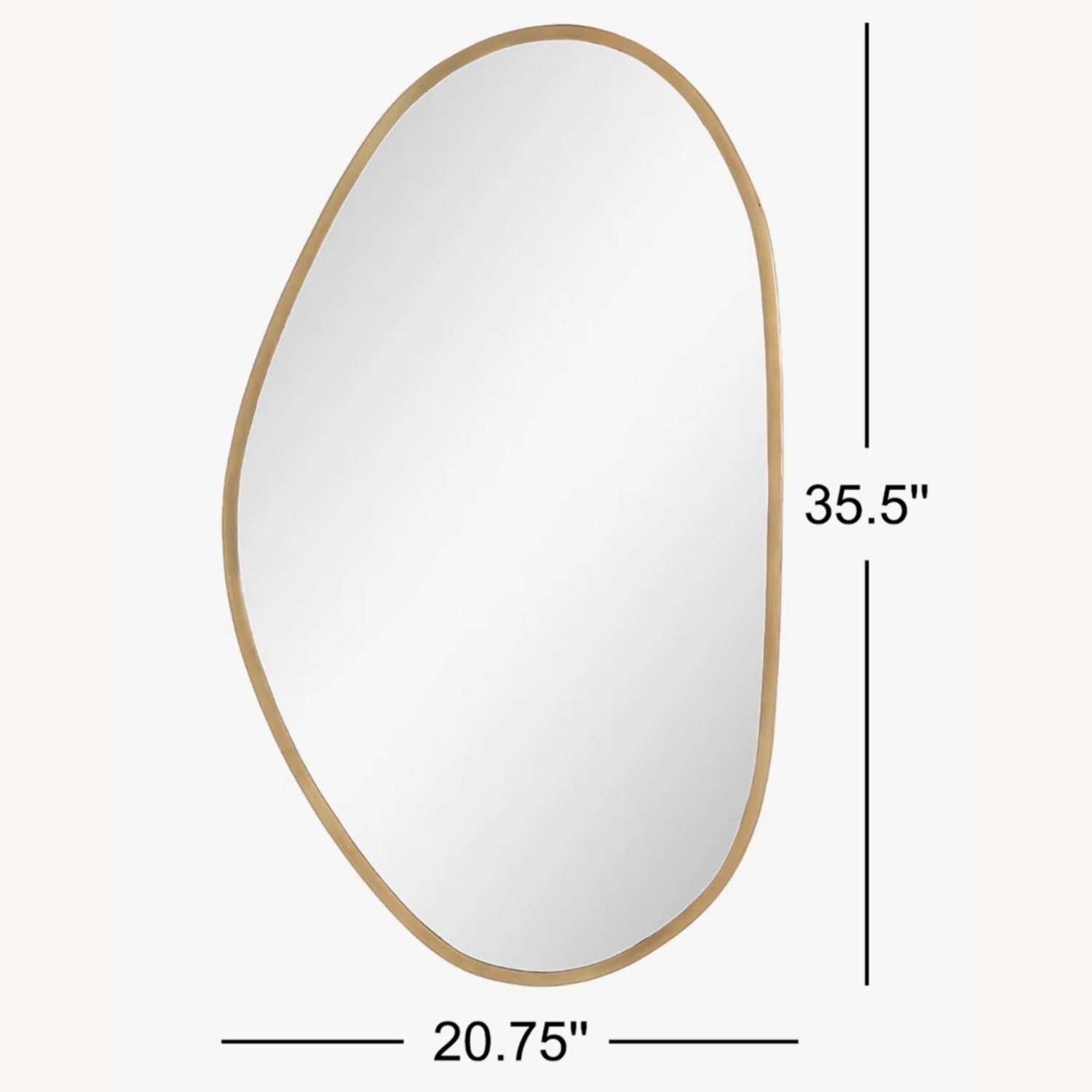 Four Hands Brinley Gold Brass Wall Mirror - image-3