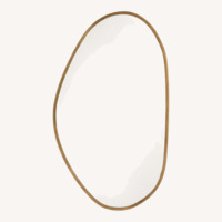 Four Hands Brinley Gold Brass Wall Mirror