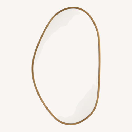 Used Four Hands Brinley Gold Brass Wall Mirror for sale on AptDeco