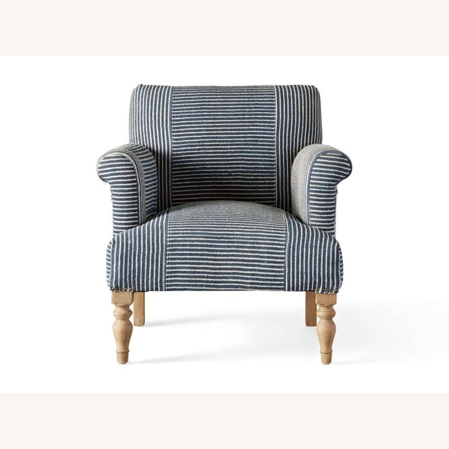 Arhaus Eliza Blue Fabric Armchair - image-4