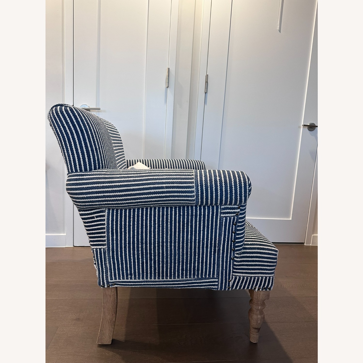 Arhaus Eliza Blue Fabric Armchair - image-2