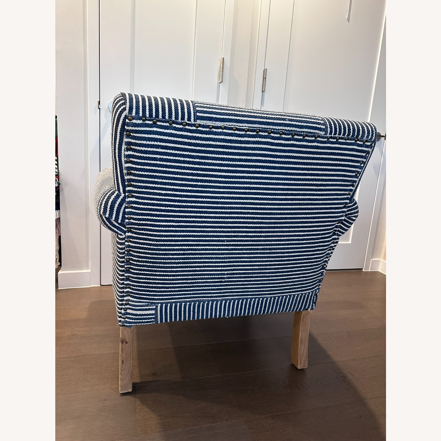 Arhaus Eliza Blue Fabric Armchair - image-3