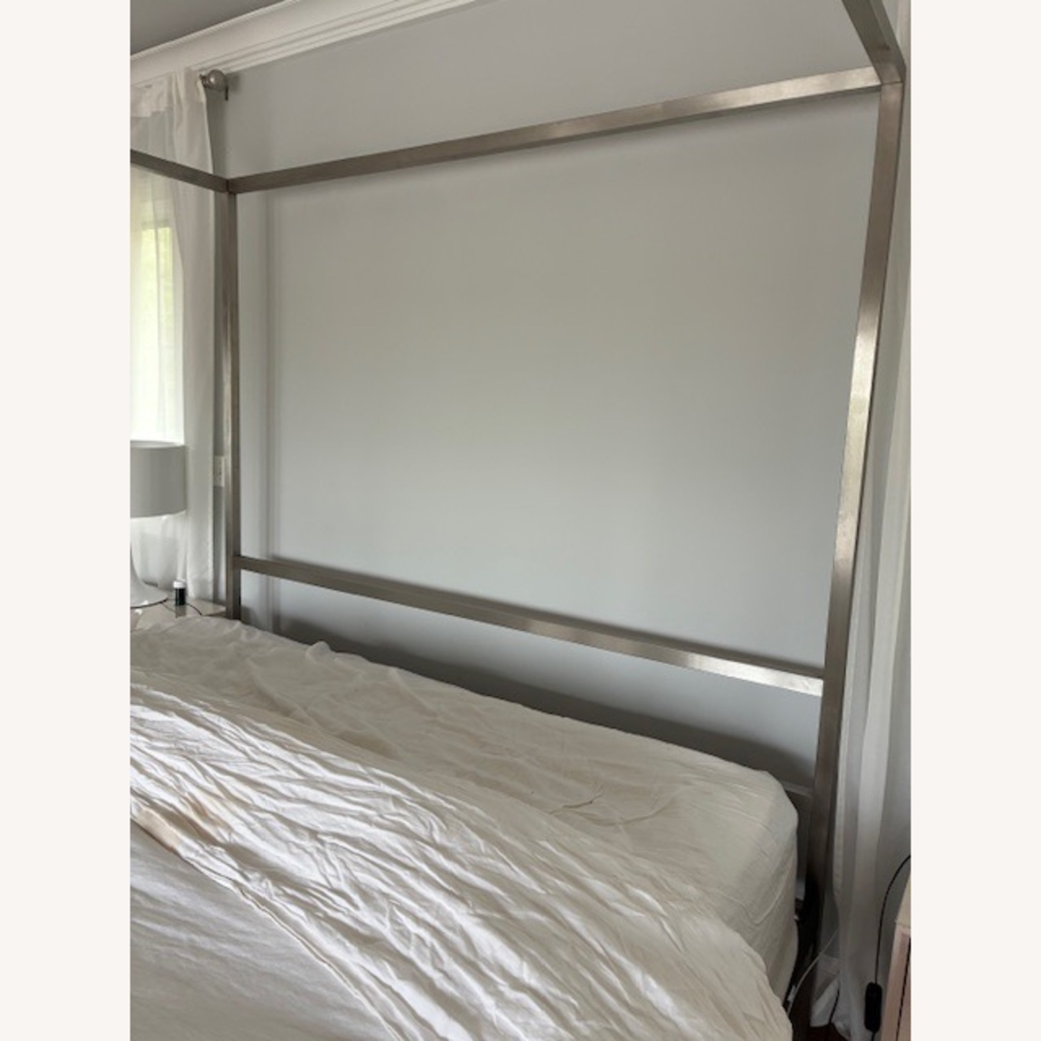 Room & Board Architecture Silver Metal King Bed - image-3