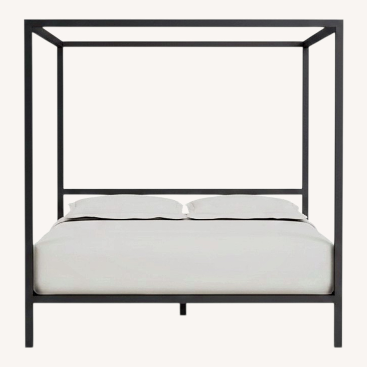 Room & Board Architecture Silver Metal King Bed - image-0
