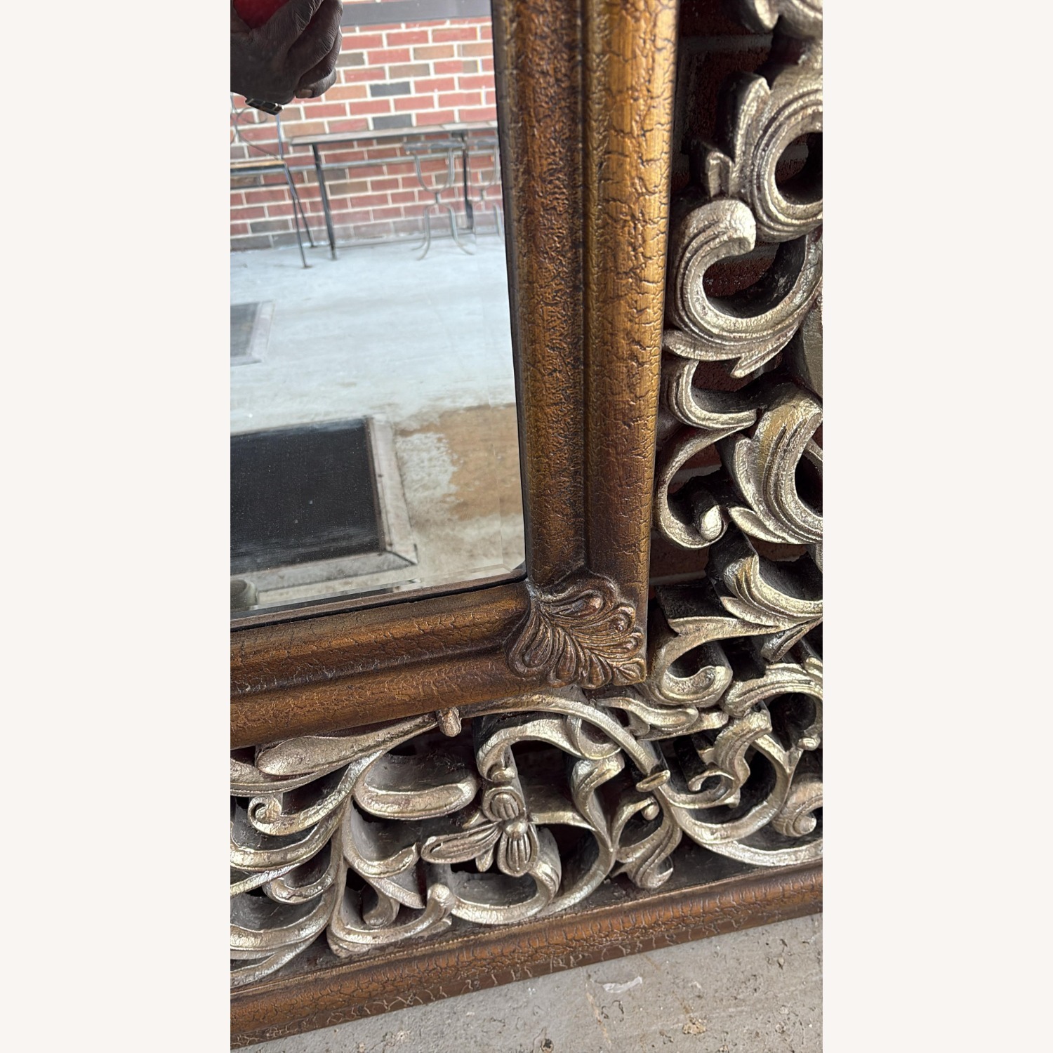 Vintage/Antique Finds Dark Brown Floor Mirror - image-5