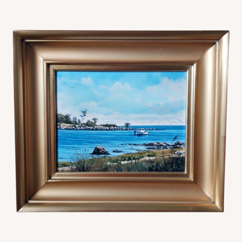 Used James Lawless Oil Painting “Noank" Wall Art for sale on AptDeco