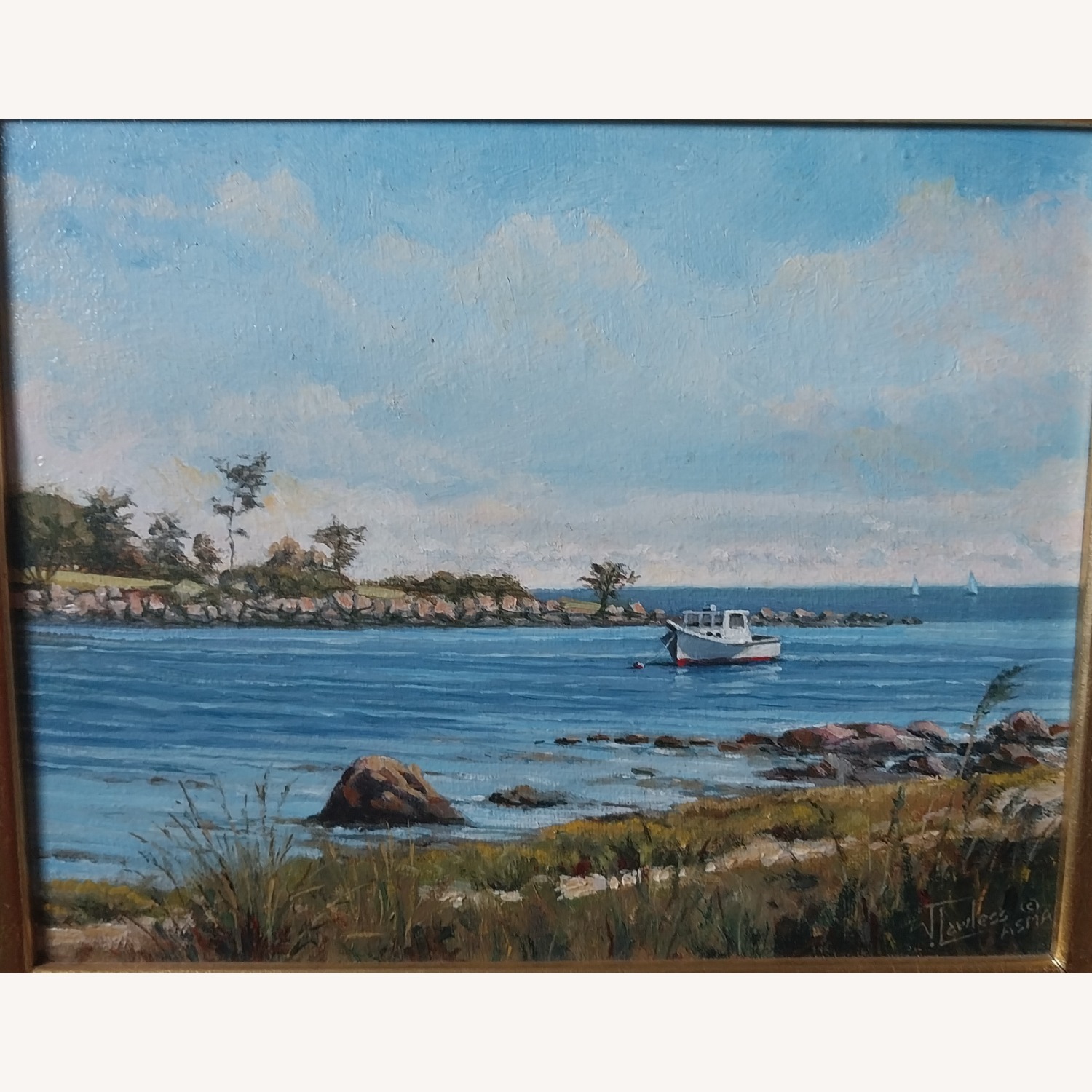 James Lawless Oil Painting “Noank" Wall Art - image-2