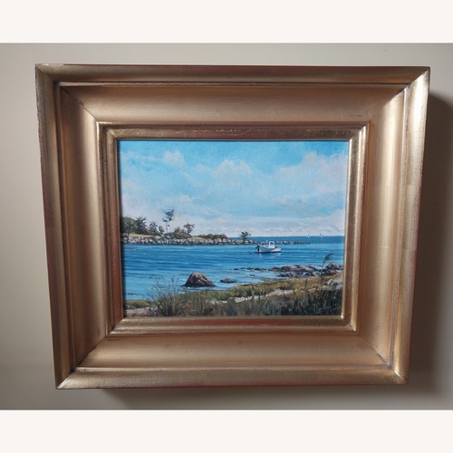 Used James Lawless Oil Painting “Noank" Wall Art for sale on AptDeco