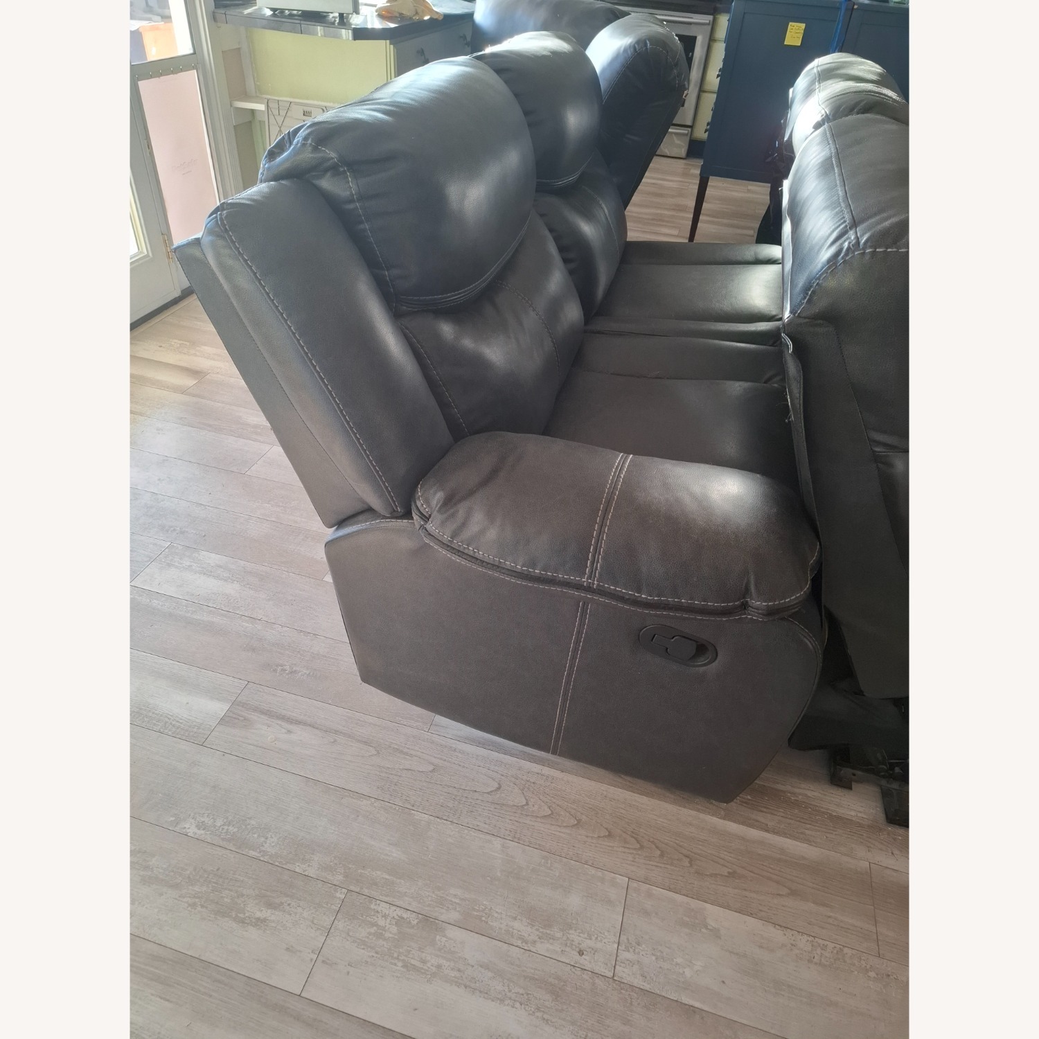 Living Spaces Dark Gray 3+ Piece Sectional - image-16