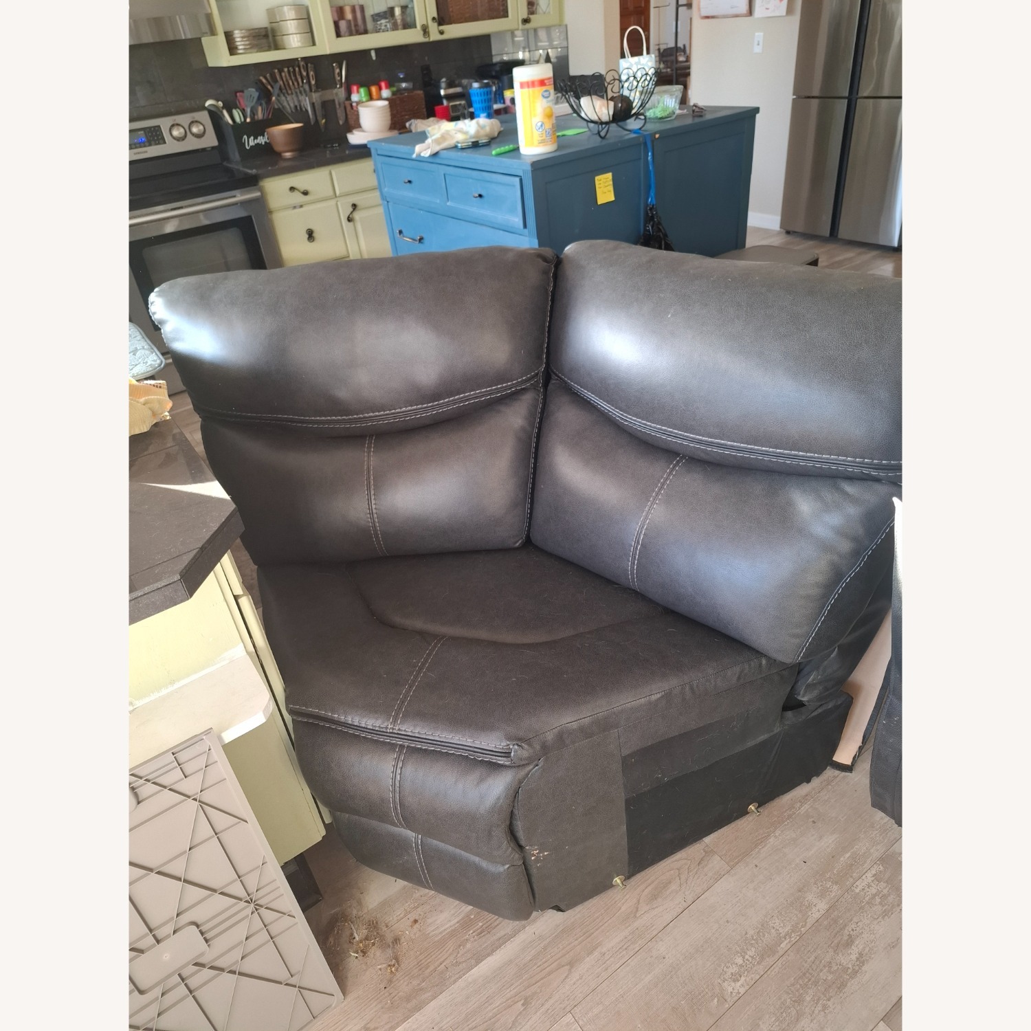 Living Spaces Dark Gray 3+ Piece Sectional - image-14