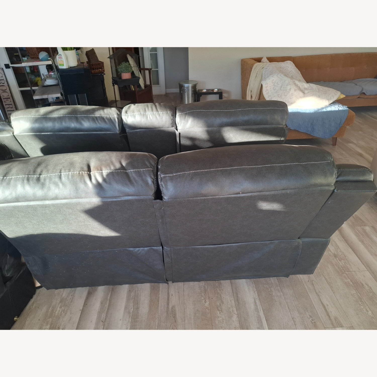 Living Spaces Dark Gray 3+ Piece Sectional - image-15