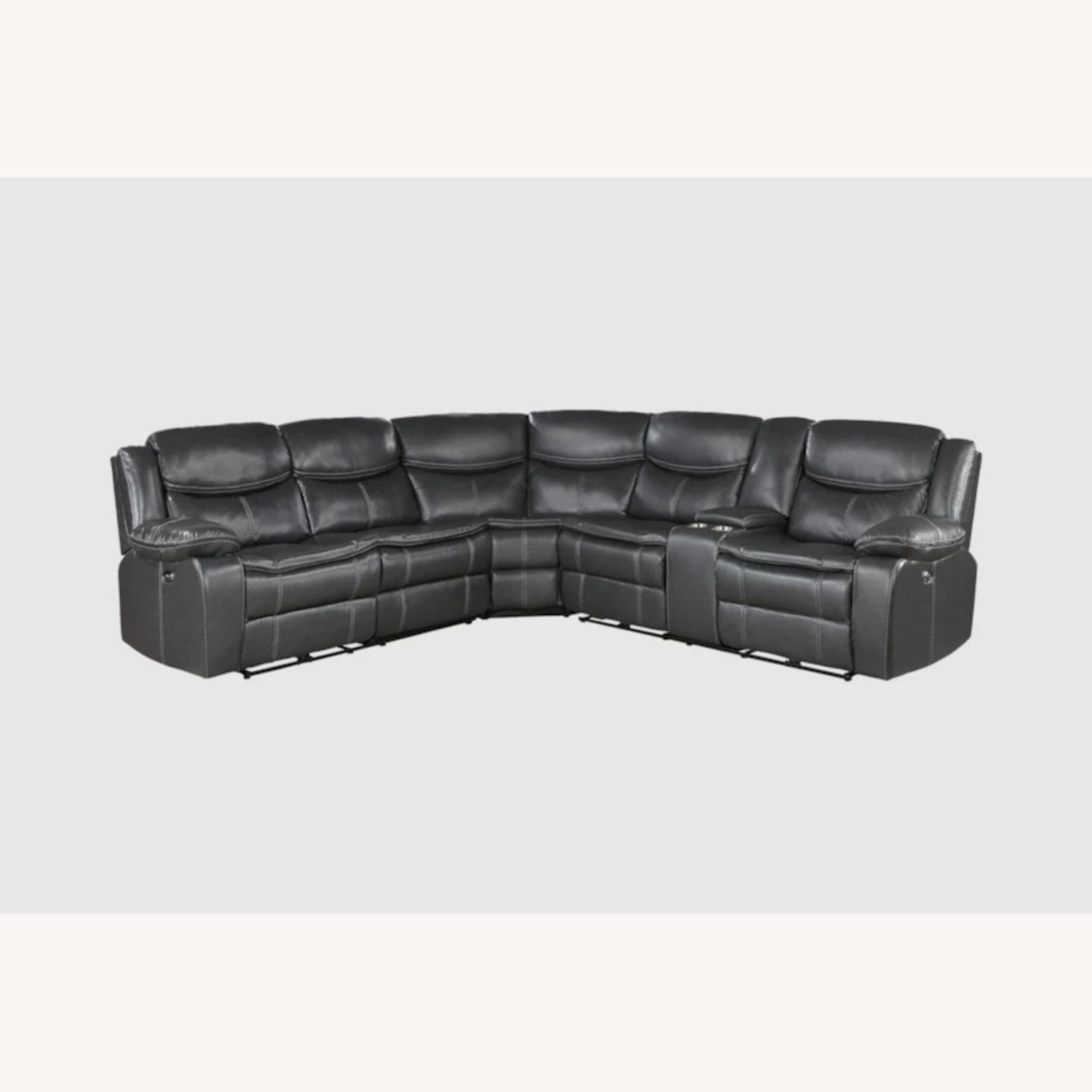 Living Spaces Dark Gray 3+ Piece Sectional - image-19