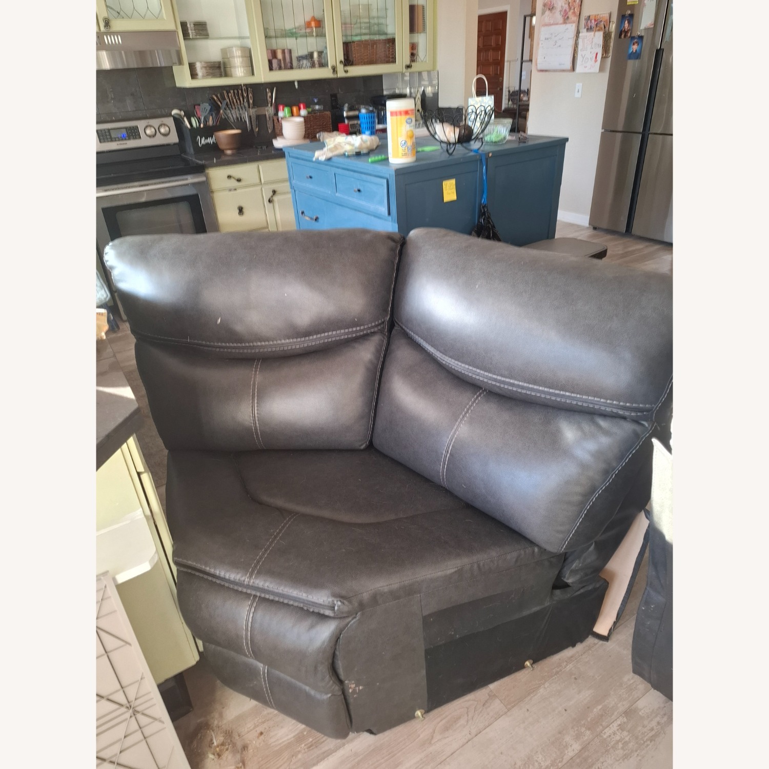 Living Spaces Dark Gray 3+ Piece Sectional - image-12