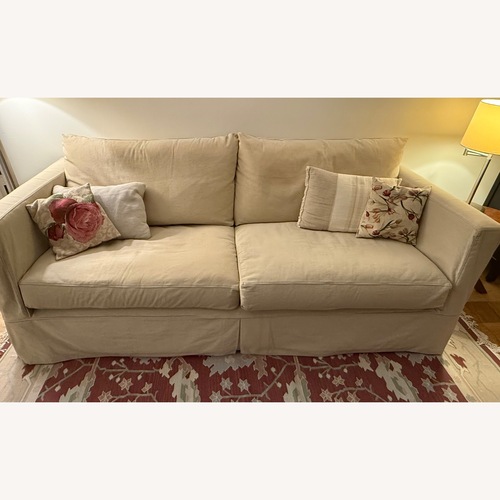 Used Crate & Barrel Willow II 84" Slipcovered Sofa for sale on AptDeco