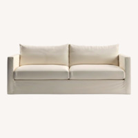 Crate & Barrel Willow II 84" Slipcovered Sofa