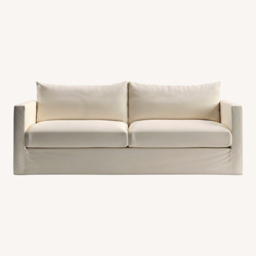Used Crate & Barrel Willow II 84" Slipcovered Sofa for sale on AptDeco