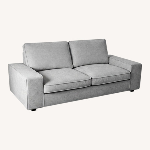 Used Modern Grey Chennile Sofa for sale on AptDeco